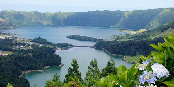 Lagoas das Sete Cidades em S. Miguel, Açores  