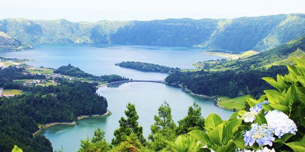 Lagoas das Sete Cidades em S. Miguel, Açores 